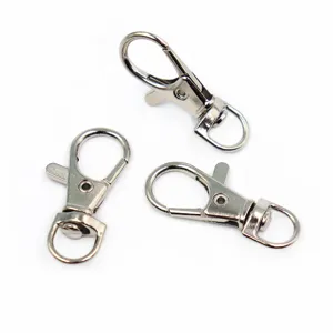 Metal lobster claw clasps swivel keychain clips DIY jewelry making accessories hardware craft findings