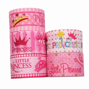 Nastro grosgrain rosa principessa da 38mm per lavori fai da te e fiocchi per capelli.
