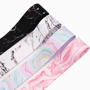 10 yards 25mm double-sided printed ribbon marble pattern heat transfer fabric ribbon DIY craft