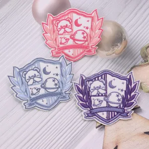 JK uniform embroidery badge, cute animal shield patch, clothing decoration accessory