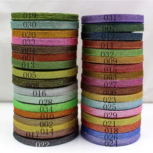 Nastro Metallizzato Luccicante per Fiocchi Confezioni Regalo Abbigliamento Artigianato Fai da Te Accessori Capelli Nastro in Poliestere