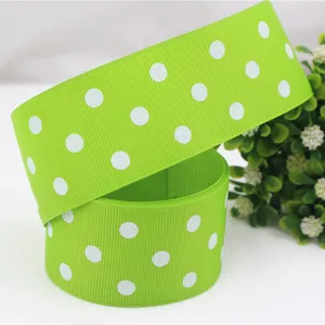 Nastro gros grain a pois 38mm per fiocchi capelli confezione regalo decorazione festa
