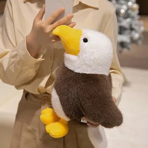 Cute sea eagle plush toy simulation bird stuffed doll soft pillow companion gift for kids