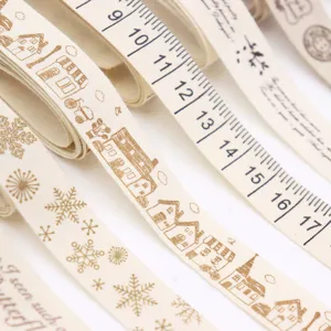 Cotton linen DIY decorative ribbon vintage printed craft sewing accessory tape handmade