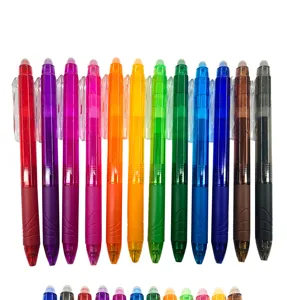 Set de 12 bolígrafos de gel borrables, bolígrafos mágicos termosensibles coloridos.