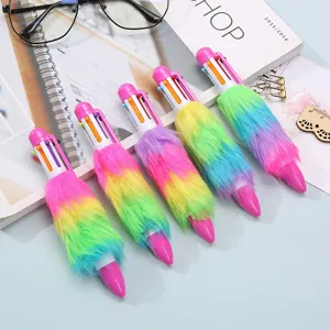 Dimiourgiko Stylos Ballpoint me Pluche Ouranio Toxo 6-se-1 Polychromo Stylos