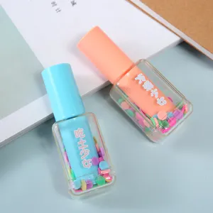 Süßer Nagellack Textmarker Set für Studenten Bürobedarf kawaii Notizblock Stifte
