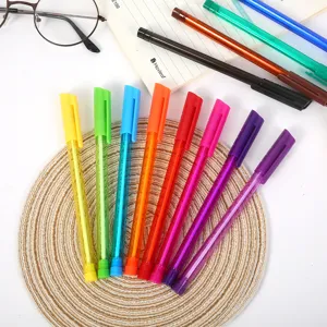 Set penne gel colorate cancelleria per studenti penne a sfera triangolari materiale scolastico