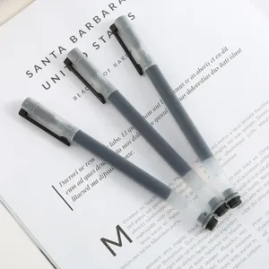 Transparent Plastic Gel Pen Office School Writing Stationery Ballpoint Pen
