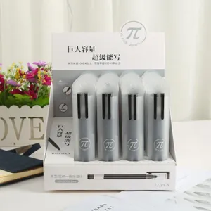 Large capacity 0.5mm gel pen set, quick-drying black ink smooth writing office school stationery.
