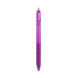 Einziehbare radierbare Geltinte Stift in lebendigem Lila mit bequemem Griff für glattes Schreiben.
