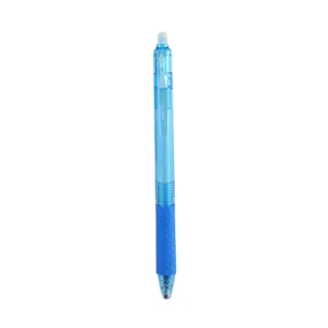 Blauer einziehbarer radierbarer Gelschreiber für glattes Schreiben, Schul- und Büromaterial.
