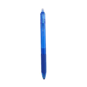 Einziehbar radierbarer Gelstift in Blau, glattes Schreiben und sauberes Radieren für Schule.