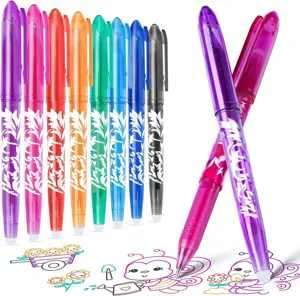 Buntes radierbares Gelschreiber-Set, glattes Schreiben, ideal für Schule, Büro und kreatives Malen.