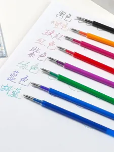 Set di ricariche per penna gel cancellabile colorata, scrittura fluida punta a proiettile.