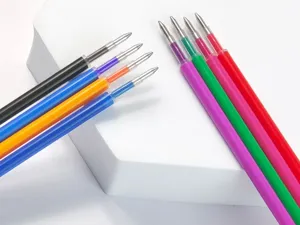 Set di ricariche per penna gel colorata, cancelleria professionale con punta a proiettile.