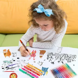 Lösbare Gelschreiber Set für Schüler, bunte Malerei und Schreibwaren Zubehör für die Schule.