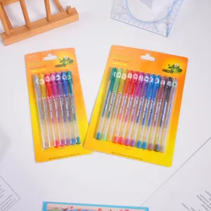 Colorful Glitter Gel Pen Set Cute Scented Cartoon Highlighter Stationery For School Students Writing Drawing Art Supplies