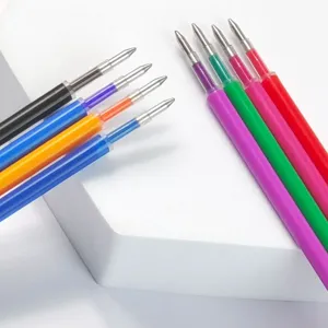 Set di ricariche per penna gel colorate, punte a proiettile lisce in vari colori vivaci.