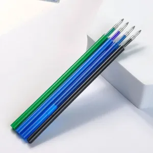 Set di ricariche per penne gel colorate punta proiettile scrittura fluida cancelleria.