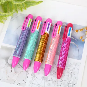 Stylo Bille Multicolore Paillettes Brillantes Stylo Plastique Bureau École Écriture Papeterie