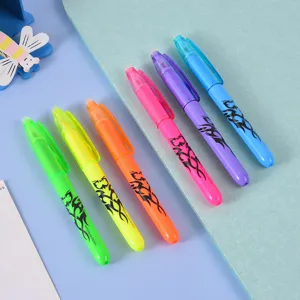 Buntes radierbares Textmarker-Set mit 6 leuchtenden Farben Reibungsstifte für Büro und Schule