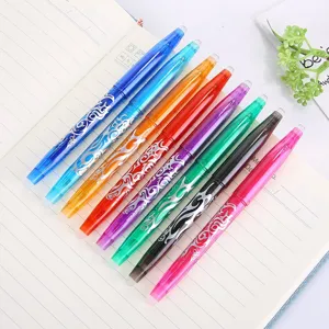 Ensemble de stylos gel effacables colores 8 couleurs fournitures scolaires papeterie