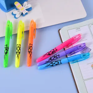 Buntes radierbares Textmarker-Set, reibungsloesbare Pastell-Marker fuer Schule und Buero