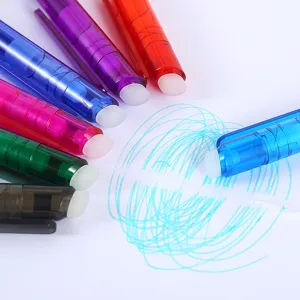 Buntes löschbares Gelstift-Set mit Radiergummispitzen, glattes Schreiben für Büro und Schule.