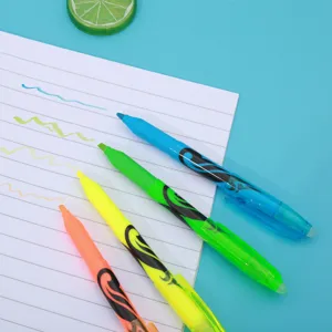 Buntes abwischbares Textmarker-Set, sanftes Schreiben und leichtes Löschen für Schule.