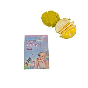 Kit de bolígrafo de tatuaje con purpurina para niños lavable fiesta pintura facial DIY juguete