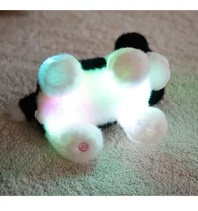 Cute glowing border collie plush toy luminous stuffed puppy doll for kids birthday gifts
