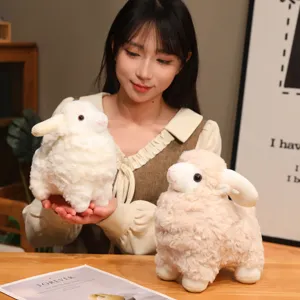 Lindo peluche de oveja simulación cordero suave animal juguete muñeca para regalo de niños