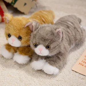 Cute cat plush toy set, soft stuffed kitten doll for kids birthday gift and home decor.