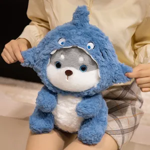 Mignon requin chien peluche douce animal en peluche oreiller compagnon cadeau enfants