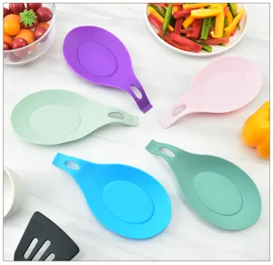 Porta Mestolo in Silicone Resistente al Calore Supporto Cucina Multicolore Dettaglio