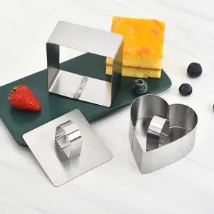 Set de moules de cuisson en acier inoxydable pour gâteaux et biscuits, outils de pâtisserie.