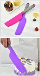 Silicone spatula baking scraper for cake cream mixing butter spatula kitchen detail