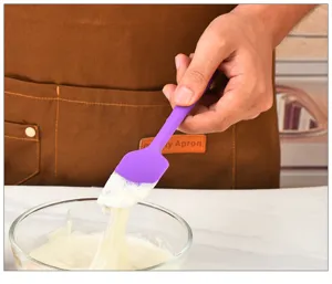 Spatola in silicone per dolci, raschietto flessibile per crema da cucina e decorazione torta.