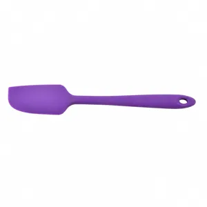 Spatola in silicone viola per pasticceria e crema di torte, utensile da cucina lungo 22.3cm