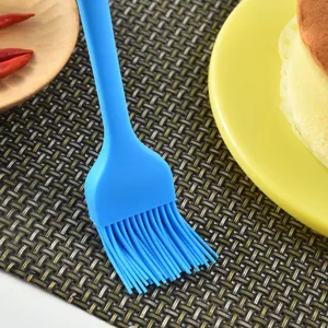 Pincel de silicona azul para cocina y repostería, vista principal del producto