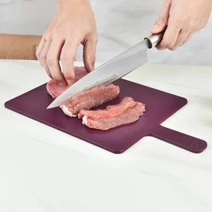 Kunststof snijplank voor de keuken, draagbare PP hakplank met handvat voor vlees en fruit.