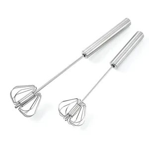 Batidor rotativo manual semi-automático de acero inoxidable de 10 pulgadas herramienta principal