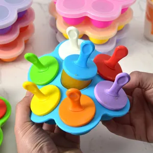 Stampo per Ghiaccioli in Silicone Forma di Fiore Fai da Te Macchina per Gelato