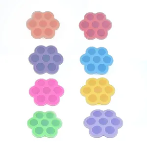Stampo per ghiaccioli in silicone forma di fiore scatola cibo neonato mini popsicle