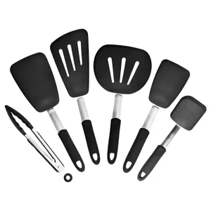 Set di utensili da cucina in silicone 6 pezzi antiaderente spatola strumenti da cucina