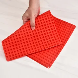 Tappetino da forno piramide in silicone, antiaderente resistente al calore per barbecue.