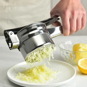 Presse-purée manuel en acier inoxydable cuisine fruit légume centrifugeuse outil vue