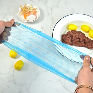 Coperchi in silicone elasticizzati set da 6 pezzi riutilizzabili per alimenti e frutta