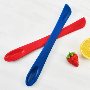 Siliconen dubbelzijdige spatel set, flexibele bakspatel en jam schraper voor de keuken.